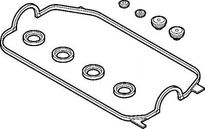 Elring 744.140 Прокладка клапанной крышки HONDA CIVIC 1.3-1.6 88-97 к-кт