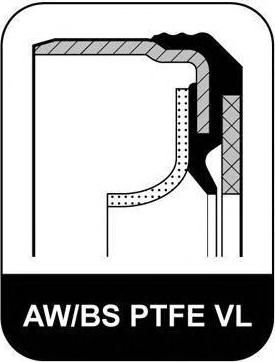 ELRING Сальник 120x140x13 акрил-каучук MAN PTFE/ACM (51.01510.0206) Elring (=766.828) (766.829)