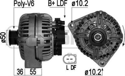Era 209049 генератор на MERCEDES-BENZ S-CLASS (W220)