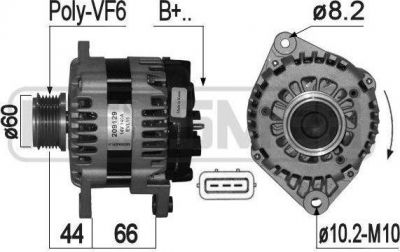 Era 209129 генератор на CHEVROLET CRUZE Station Wagon (J308)