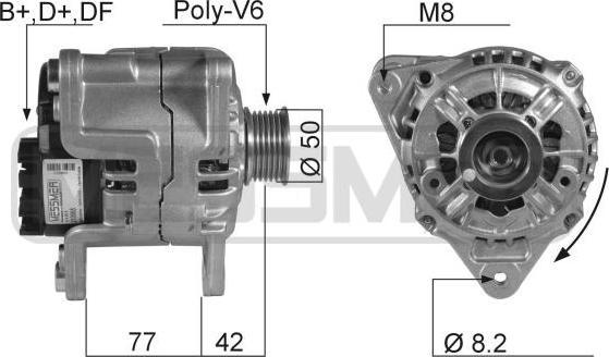 Era 210068 генератор на FORD KA (RB_)