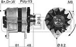 Era 210087 генератор на FORD FIESTA фургон (FVD)