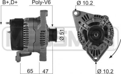 Era 210140 генератор на NISSAN MICRA II (K11)