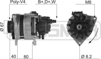 Era 210210 генератор на FORD TRANSIT c бортовой платформой/ходовая часть (E_ _)