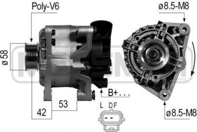 Era 210411 генератор на FORD FIESTA фургон (JV_)