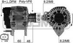 Era 210497 генератор на SKODA OCTAVIA Combi (1Z5)