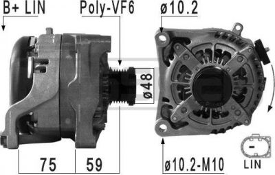 Era 210968 генератор на 5 (F10, F18)