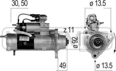 Era 220343 стартер на RENAULT TRUCKS Premium