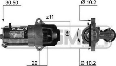 ERA Стартер FORD FOCUS II/MONDEO IV 2.0 1.2кВт (220369)