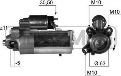 Era 220375 стартер на FORD MONDEO IV седан (BA7)