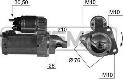 Era 220426 стартер на FORD FOCUS C-MAX