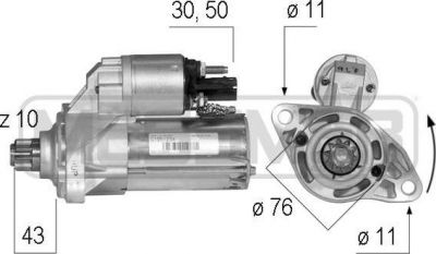 Era 220585 стартер на VW PASSAT CC (357)