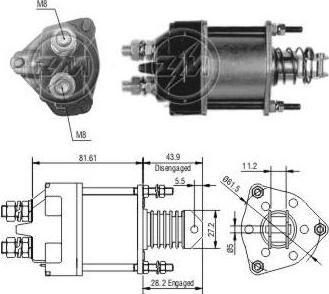 Era 227090 тяговое реле, стартер на LADA RIVA универсал (2104)