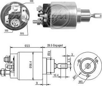 Era 227163 тяговое реле, стартер на OPEL ASTRA F (56_, 57_)