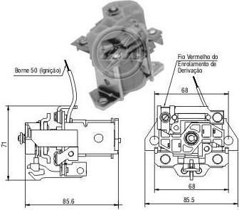 Era 227207 тяговое реле, стартер на MERCEDES-BENZ UNIMOG