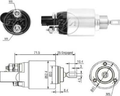 Era 227275 тяговое реле, стартер на SKODA OCTAVIA (1Z3)