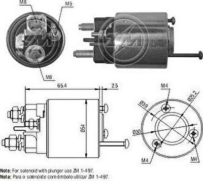 Era 227392 тяговое реле, стартер на CITROEN BERLINGO (B9)