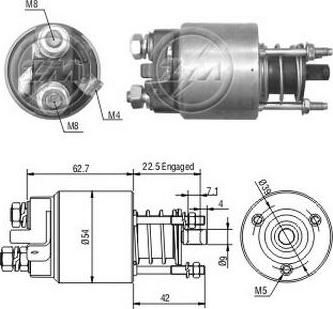 Era 227439 тяговое реле, стартер на OPEL CORSA C (F08, F68)