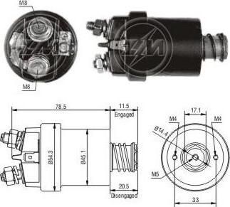Era 227471 тяговое реле, стартер на FIAT DUCATO фургон (290)