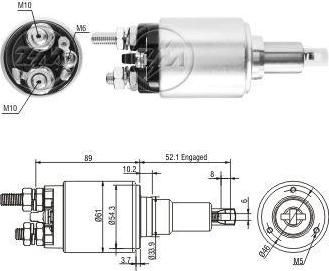 Era 227476 тяговое реле, стартер на DAF CF 85