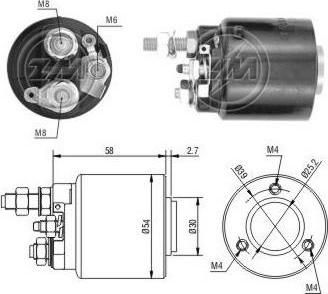 Era 227511 тяговое реле, стартер на OPEL ZAFIRA A (F75_)