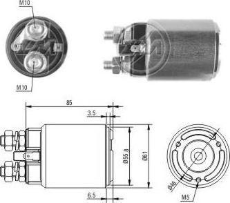 Era 227613 тяговое реле, стартер на IVECO Zeta