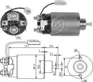 Era 227667 тяговое реле, стартер на HYUNDAI LANTRA I (J-1)