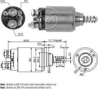 Era 227728 тяговое реле, стартер на MERCEDES-BENZ O 309