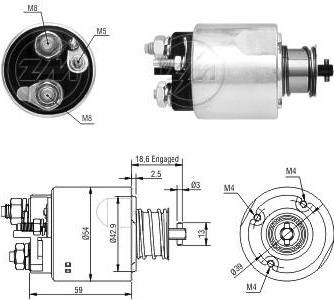 Era 227741 тяговое реле, стартер на NISSAN KUBISTAR фургон (X80)