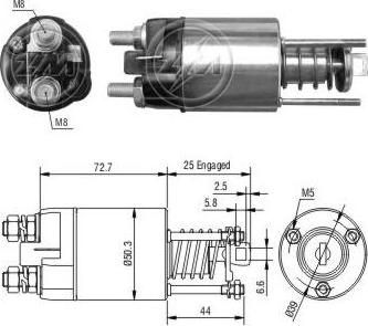 Era 227749 тяговое реле, стартер на FIAT PANDA (141A_)