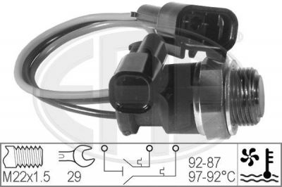 Era 330205 термовыключатель, вентилятор радиатора на ALFA ROMEO 146 (930)