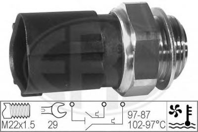 ERA Датчик температуры охлаждающей жидкости AUDI/VW /SKODA BORA/GOLF/A3/OCTAVIA (1J0959481A, 330230)