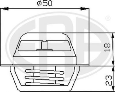 Era 350005 термостат, охлаждающая жидкость на RENAULT LOGAN I универсал (KS_)