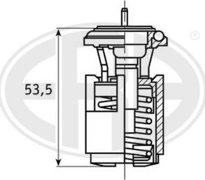 Era 350044 термостат, охлаждающая жидкость на VW GOLF IV (1J1)