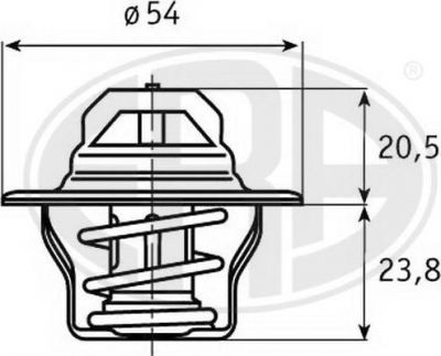 Era 350054 термостат, охлаждающая жидкость на SKODA OCTAVIA (1Z3)