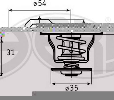 Era 350076 термостат, охлаждающая жидкость на SEAT IBIZA I (021A)