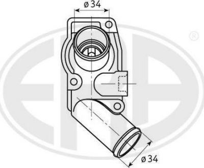 Era 350225 термостат, охлаждающая жидкость на OPEL ASTRA G универсал (F35_)