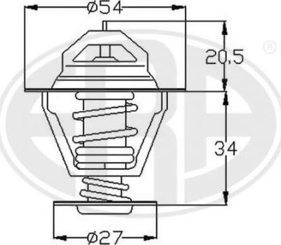 Era 350241 термостат, охлаждающая жидкость на NISSAN BLUEBIRD Hatchback (T72, T12)