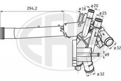 Era 350346 термостат, охлаждающая жидкость на VW GOLF IV (1J1)
