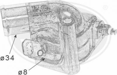 Era 350383 термостат, охлаждающая жидкость на SAAB 9-3 (YS3F)