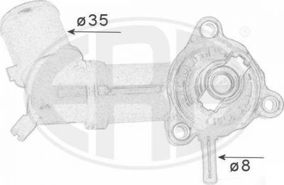 Era 350385 термостат, охлаждающая жидкость на OPEL INSIGNIA