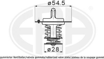 Era 350389 термостат, охлаждающая жидкость на NISSAN QASHQAI / QASHQAI +2 (J10, JJ10)