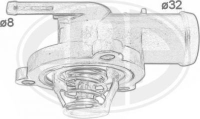 Era 350411 термостат, охлаждающая жидкость на SKODA OCTAVIA Combi (1U5)