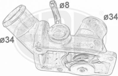 Era 350412 термостат, охлаждающая жидкость на OPEL ASTRA G универсал (F35_)