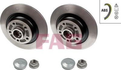 FAG 713531050 Диск тормозной со встроенной ступицей заднк-кт RENAULT: LAGUNA II