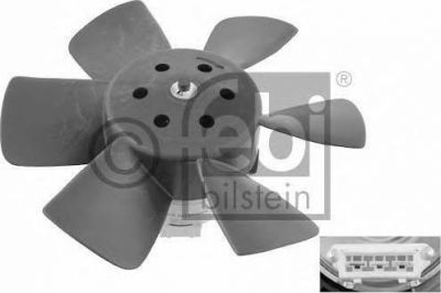 FEBI Вентилятор охлаждения двигателя AUDI/VW 80/GOLF I/II/PASSAT/POLO 100/60W 280mm (165959455L, 06989)