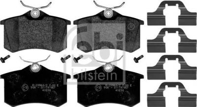 Febi 116026 комплект тормозных колодок, дисковый тормоз на VW POLO (9N_)