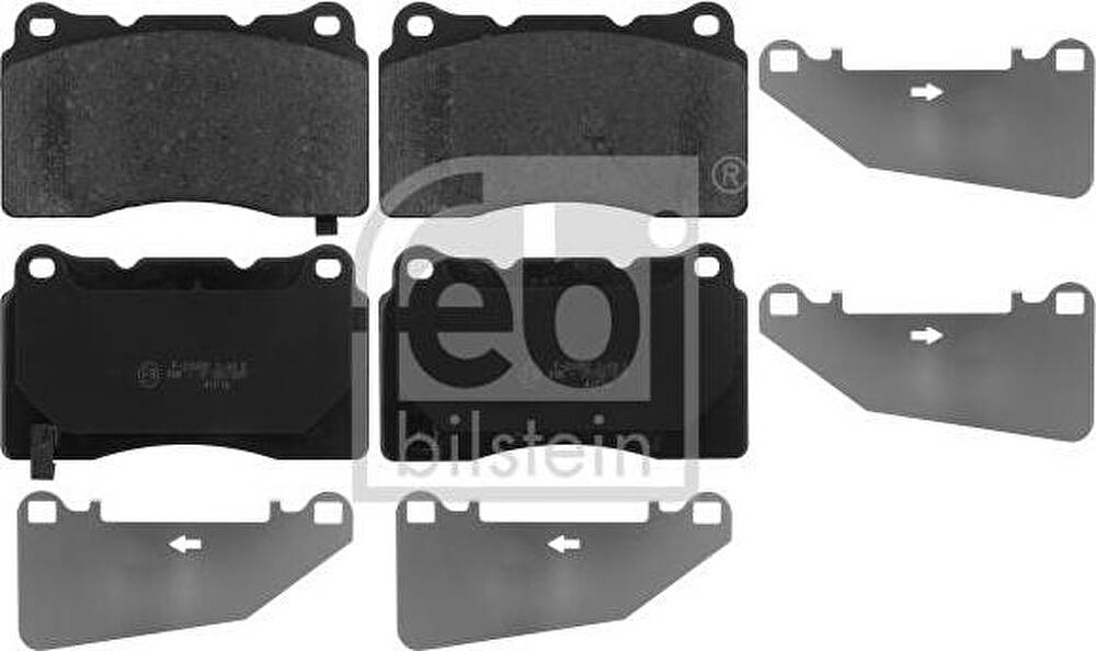 Febi 116151 комплект тормозных колодок, дисковый тормоз на SAAB 9-5 (YS3G)