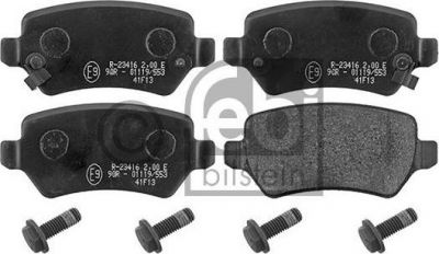 Febi 116153 комплект тормозных колодок, дисковый тормоз на OPEL ZAFIRA A (F75_)