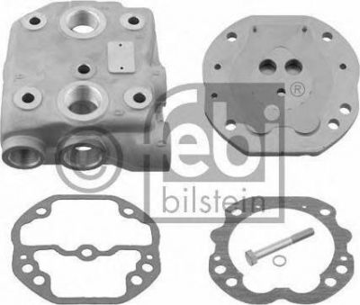 FEBI Головка цилиндра компрессора без клапана DAF,MAN,EVOBUS,Mercedes Benz MK-SK, OM 401-403,407,421-423 (14666)